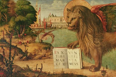 Detalj av Markuslejonet, 1516 (detalj av 60402)